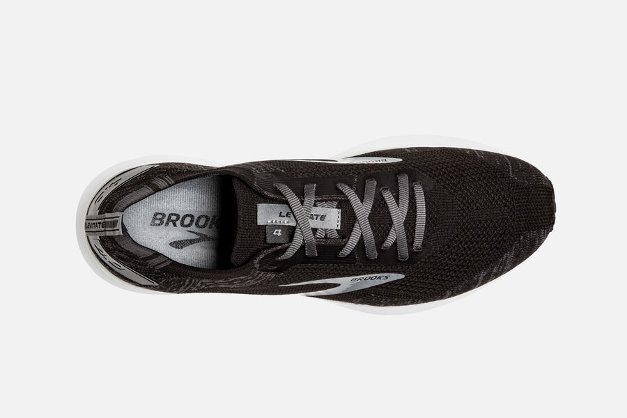 Brooks Running Shoes - Levitate 4 Road Mens - Black/White - FKS-431785